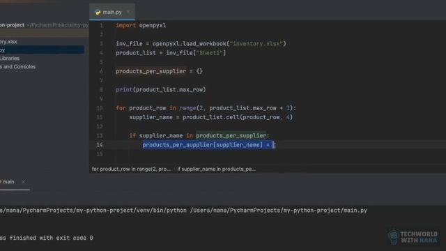 13.20 Project. Automation with Python (Spreadsheet)