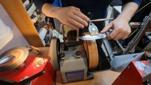 Заточка Охотничьих Ножей из стали 95х18 . #tormek #заточкано