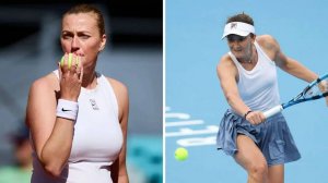 06.05.2025. Петра Квитова - Ирина Бегу. WTA 1000 Rome. Petra Kvitova - Irina Begu