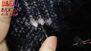 Как заштопать дырку крючком и иголкой