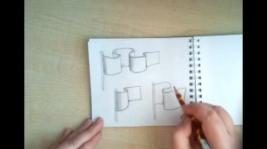 Учусь рисовать по книге. Семнадцатый день. Развевающиеся флаги