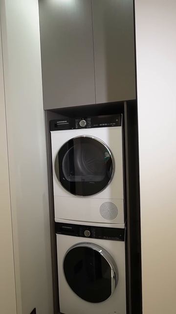 Стиральная машинка на мебельной полке #дизайнинтерье? смотреть онлайн