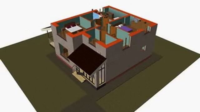 концепция 2-х этажного каменного дома с террасой #home #arc смотреть онлайн