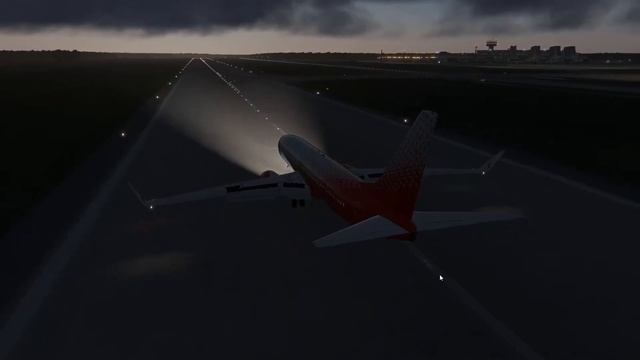 Посадка в Минске (UMMS), X-Plane 11, zibo mod смотреть онлайн