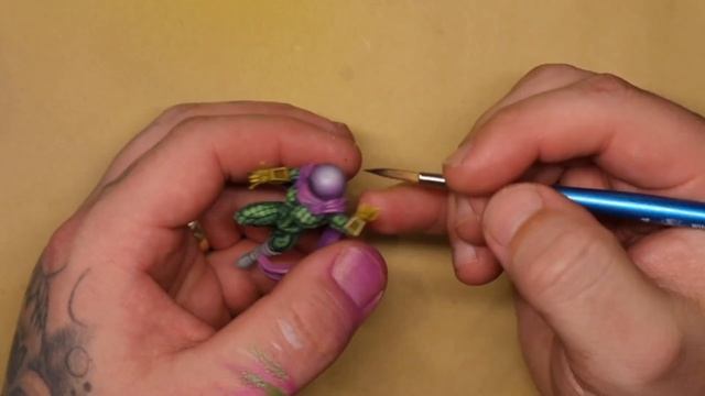 Painting a Mini Model, the Size of your Thumb!