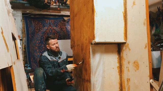 Испытания прочности. Покрытие смолой. И другие моменты сборки кемпера.