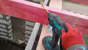 Вальмовая кровля 185м². монтаж балок перекрытия