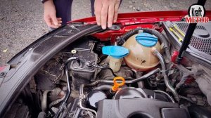 Как заменить лампу ближнего света на audi А3 + замена фиш?