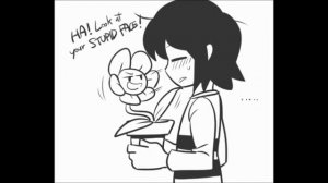 Undertale комиксы. Флауи и Фриск. Фловиск. Zoe Cupidon