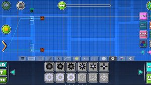 Показал, как сделать механизм на прыжки в Geometry Dash