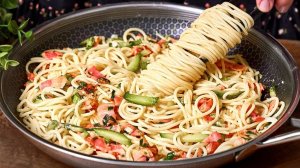 БЛЮДО №1 В МИРЕ! Самая вкусная паста с кабачками и беконом — готовится за 5 минут!