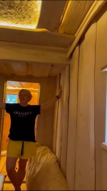 Строим русскую  живую  бани. Парная готова. #живаябаня # смотреть онлайн