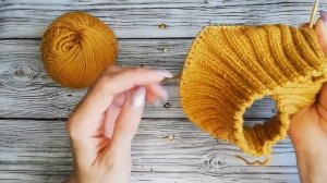 вяжем ушки на отвороте шапки