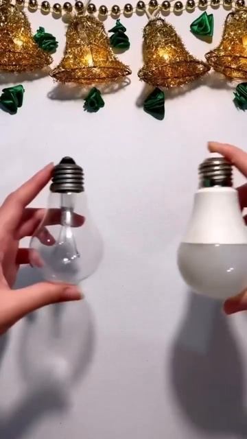 Елочные игрушки из лампочек #поделка #своими_руками #н? смотреть онлайн