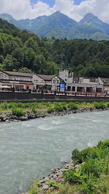 Роза Хутор в Краснодарском крае. Rosa Khutor in the Krasnodar Territory.