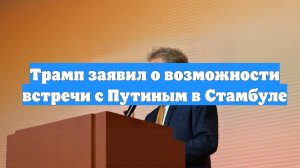 Трамп заявил о возможности встречи с Путиным в Стамбуле