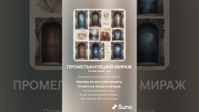 ПРОМЕЛЬКНУВШИЙ МИРАЖ (ПЕСНИ SUNO)
