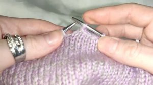 Закрытие петель спицами