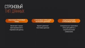 Типы данных в базах данных