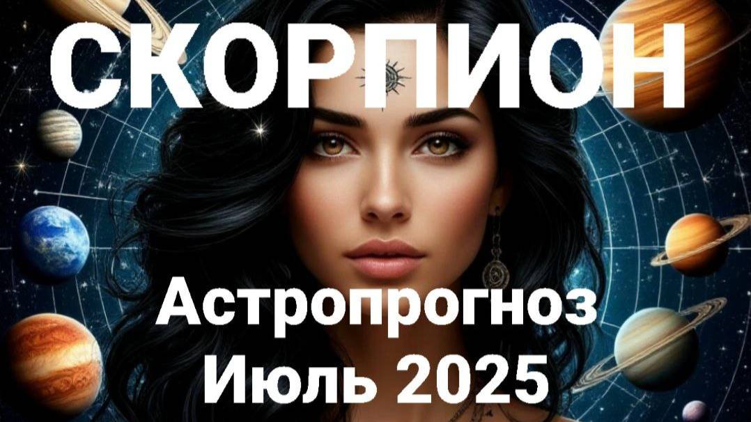 Скорпион. Июль 2025 год. Астрологический прогноз смотреть онлайн