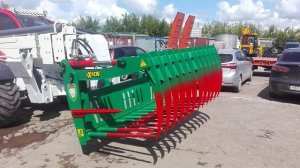 Захват для силоса, сена и сенажа на телескопический погрузчик. Производство Exten.