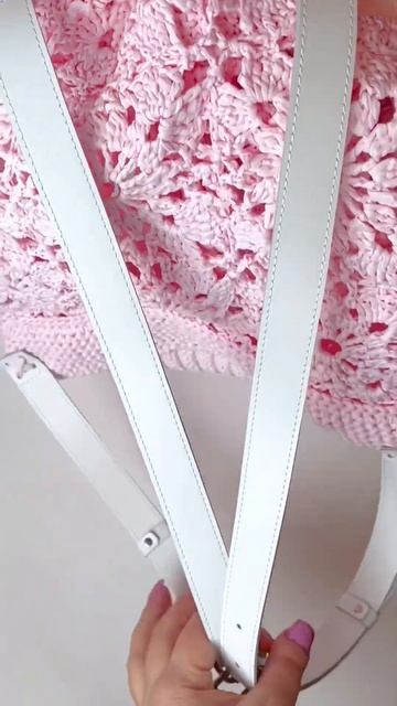 Сумка рюкзак женский вязаный