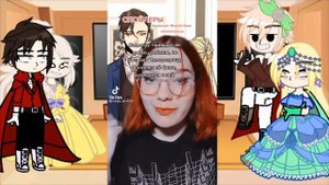 Реакция персоонажей из Манги/Манхвы "Второй брак императрицы" на тик ток || 5 часть || Armin ||