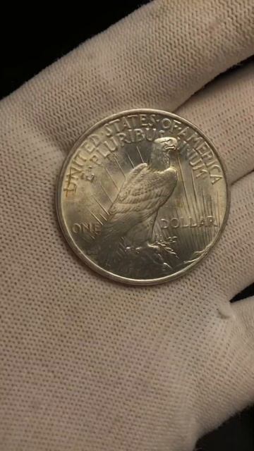 1 доллар 1923 Мирный доллар UNC / Серебряная монета Peace dollar смотреть онлайн