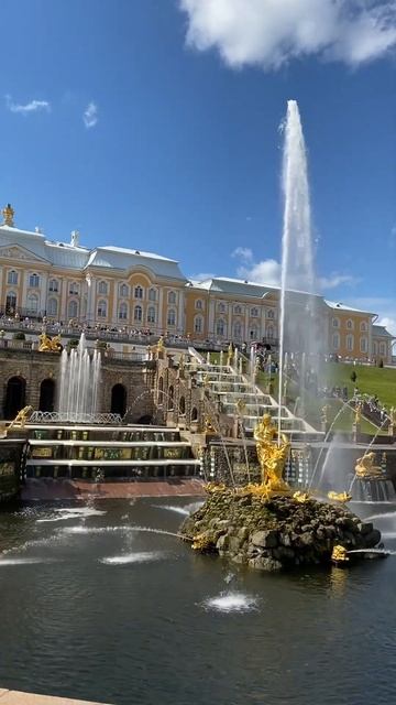 Петергоф фонтан Самсон / Фонтаны смотреть онлайн