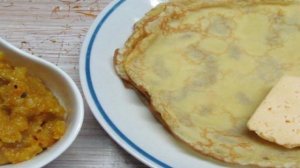 Блинчики с соленым сыром и вареньем