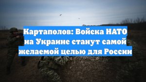 Картаполов: Войска НАТО на Украине станут самой желаемой целью для России