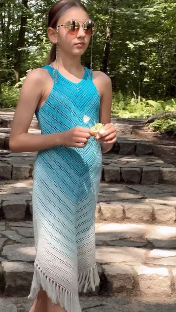 Сарафан на Лето крючком #summer2023 #платьекрючком #туникакрючком #вязание #crochet #knitting #