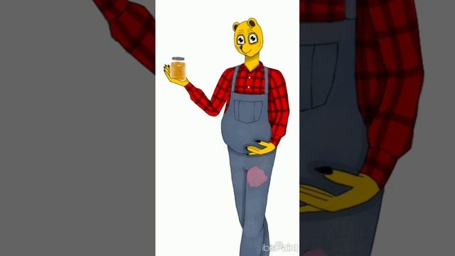 Арт Винни-Пух из кровь из мёд #shorts #art #рекомендации #ви? смотреть онлайн