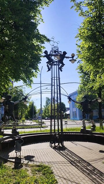 Аллея фонарей в Жодино #беларусь #жодино #фонари смотреть онлайн