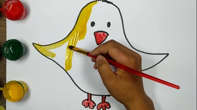 Bolalar uchun Jo'ja rasm chizish/Drawing Chicken for children/Рисование Курица для детей