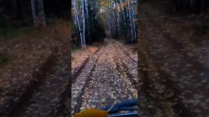 20210926 Юрма, едем с горы по объезду от Розового замка