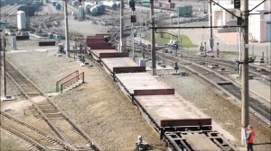 Роспуск состава на сортировочной горке (ТЭМ7А-0484), ст. Инская