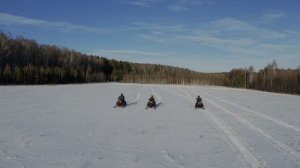 Прогулки на снегоходах в окрестностях Косулино