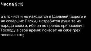 Числа, глава 9