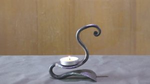 Подсвечник цельнокованый