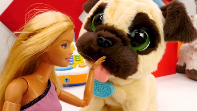 Весёлые игры для детей - Вечеринка сюрприз для Вики! - Кукла Барби в видео с игрушками.
