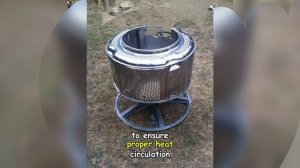 Очаг из барабана стиральной машины своими руками | DIY
