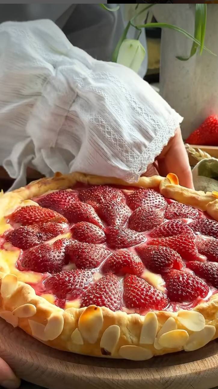 Галета-чизкейк с клубникой 🍓