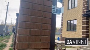 Откатные ворота из евроштакетника в шахматном порядк?