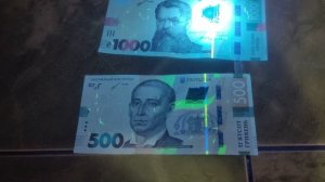 Ультрафиолетовый фонарик 395nm и 365nm и купюры, доллары.