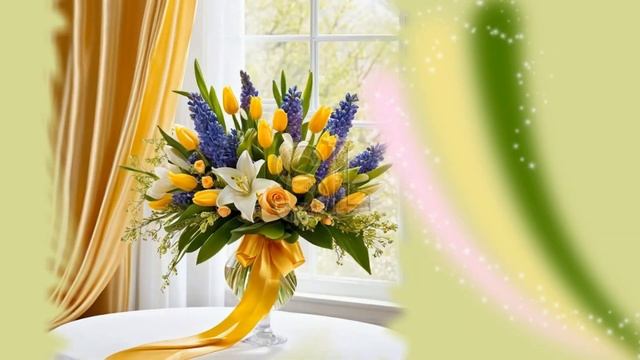 Очень Красивое поздравление 🌷С 8 марта🌷🎵🌷С Междун