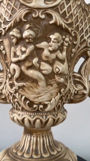 Итальянская керамика Роскошная интерьерная ваза. Вин? смотреть онлайн