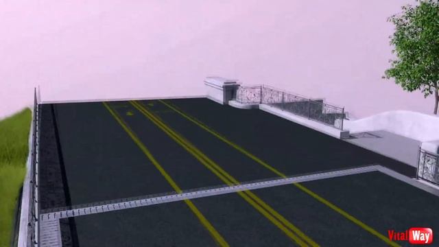 Мост - юбиляр в парке Глобы (Чкалова)
