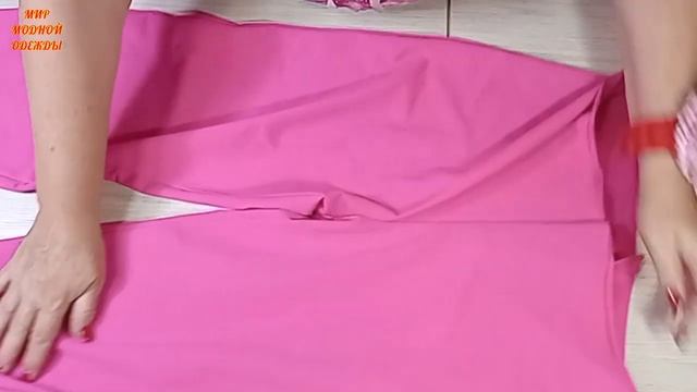 Шью брюки из трикотажа по трем  меркам.  Посадка идеаль смотреть онлайн