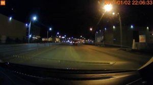 Ночная съёмка регистратора.